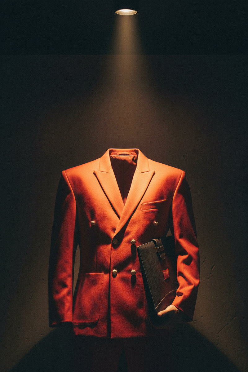 Red Double-Breasted Suit – 2-Piece